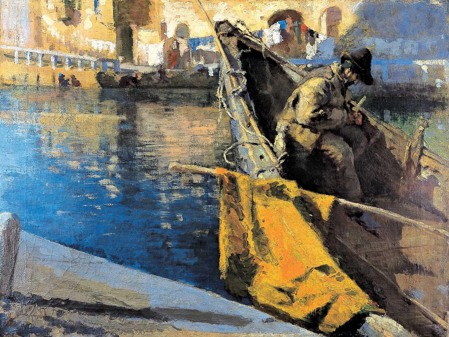 Studio dal vero. Lungo il Naviglio, 1881 - Collezione Cornèr Banca, Lugano